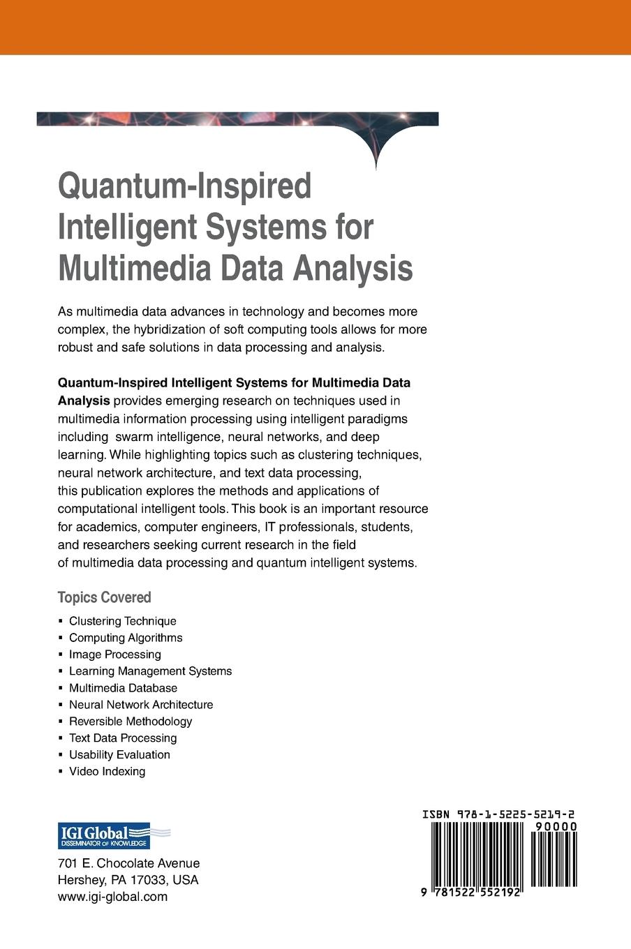 Rückseitencover Quantum-Inspired Intelligent Systems for Multimedia Data Analysis