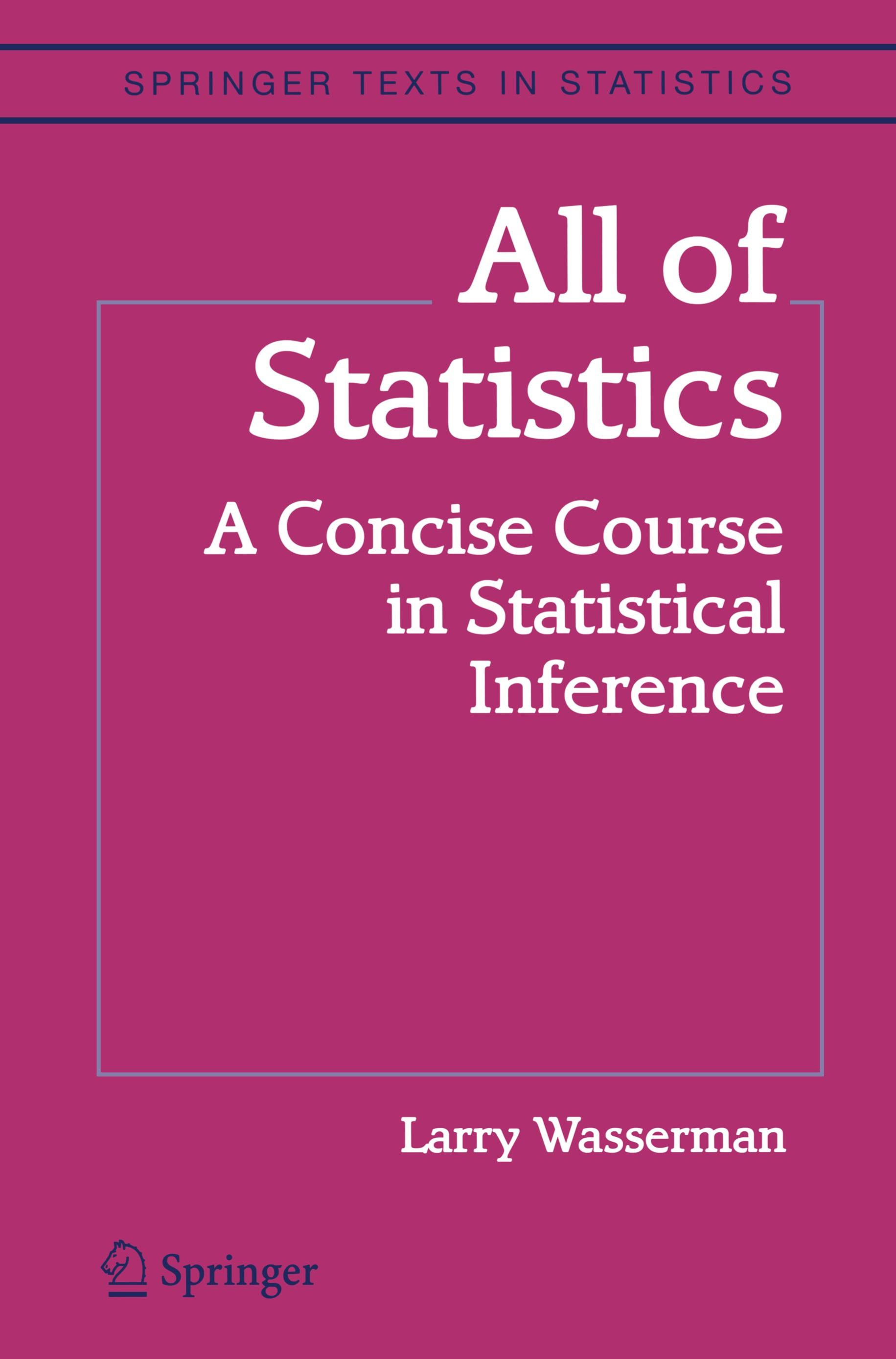 Vorderes Coverbild All of Statistics