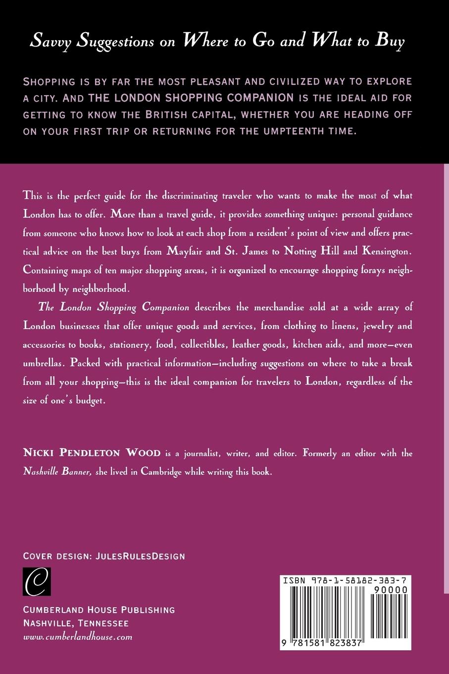 Rückseitencover The London Shopping Companion