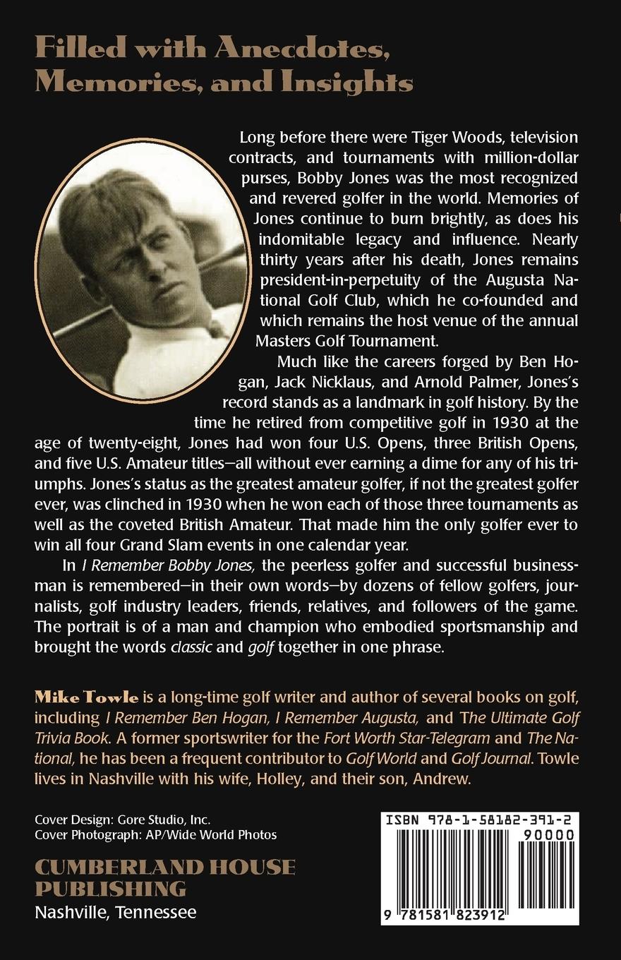 Rückseitencover I Remember Bobby Jones