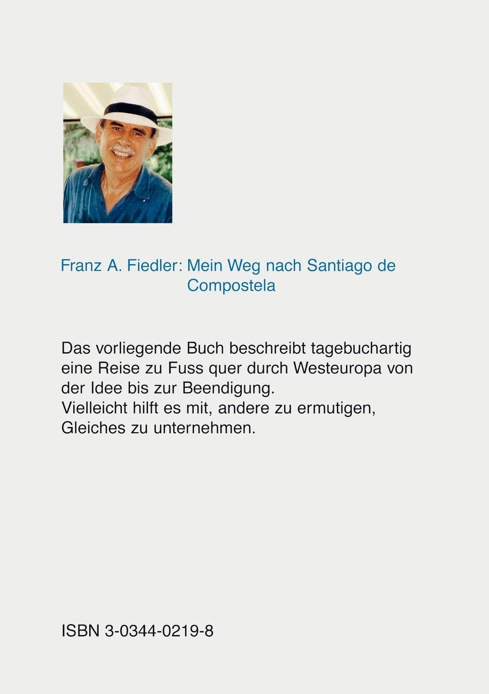 Rückseitencover Mein Weg nach Santiago de Compostela
