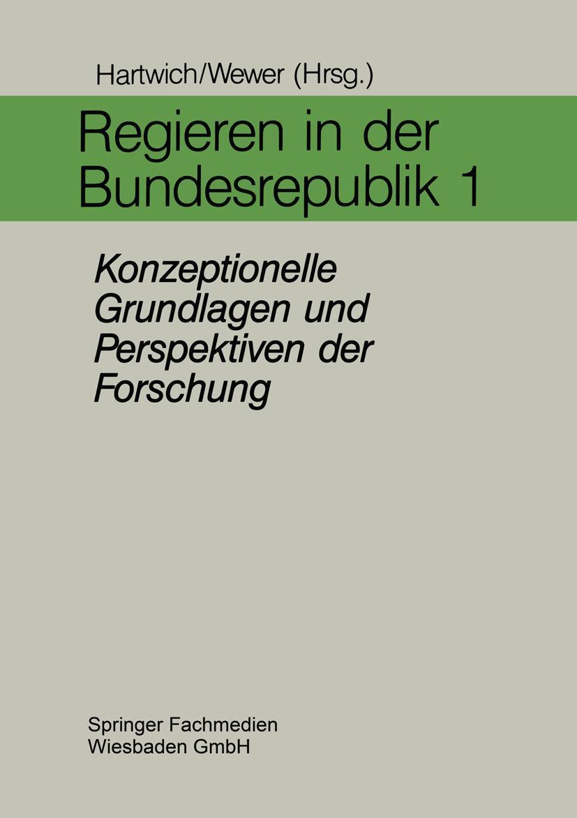 Vorderes Coverbild Regieren in der Bundesrepublik I