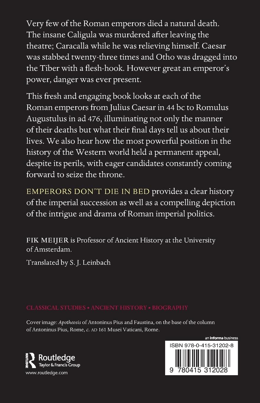 Rückseitencover Emperors Don't Die in Bed