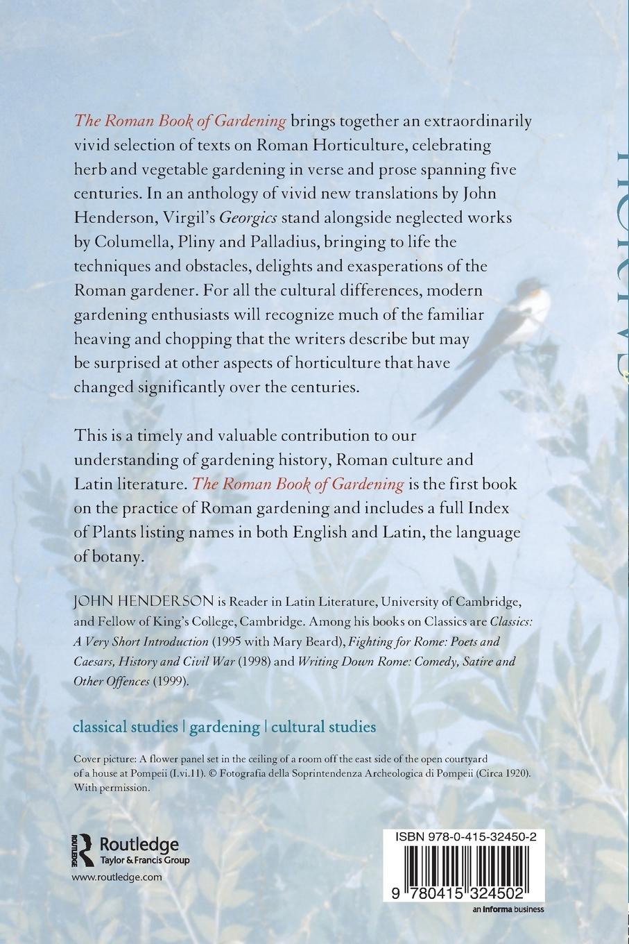 Rückseitencover The Roman Book of Gardening