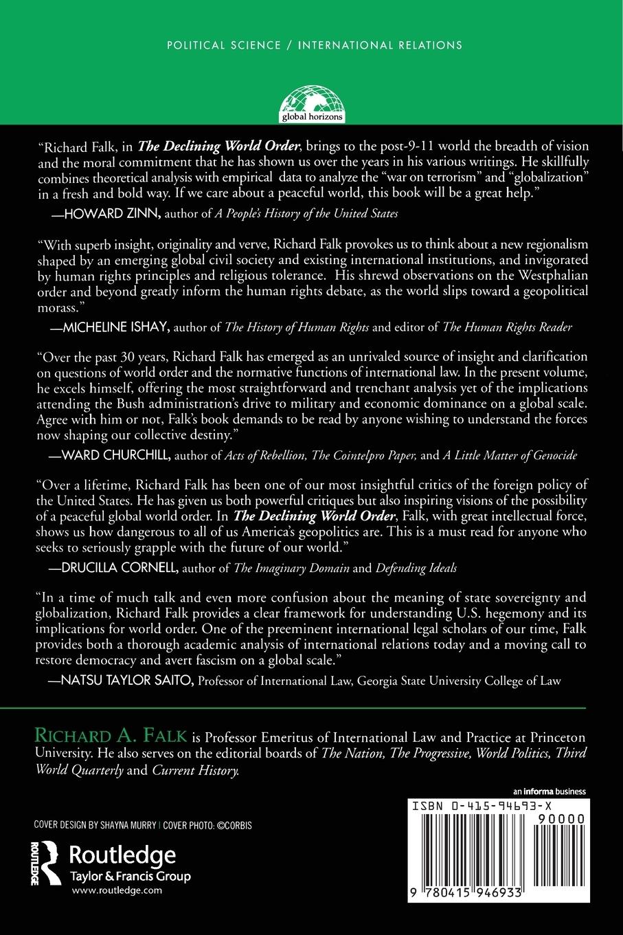 Rückseitencover The Declining World Order