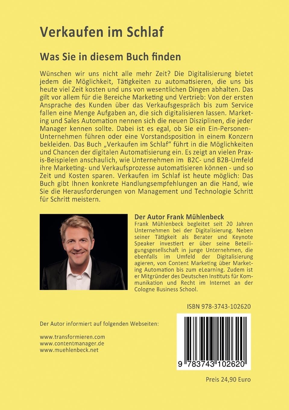 Rückseitencover Verkaufen im Schlaf