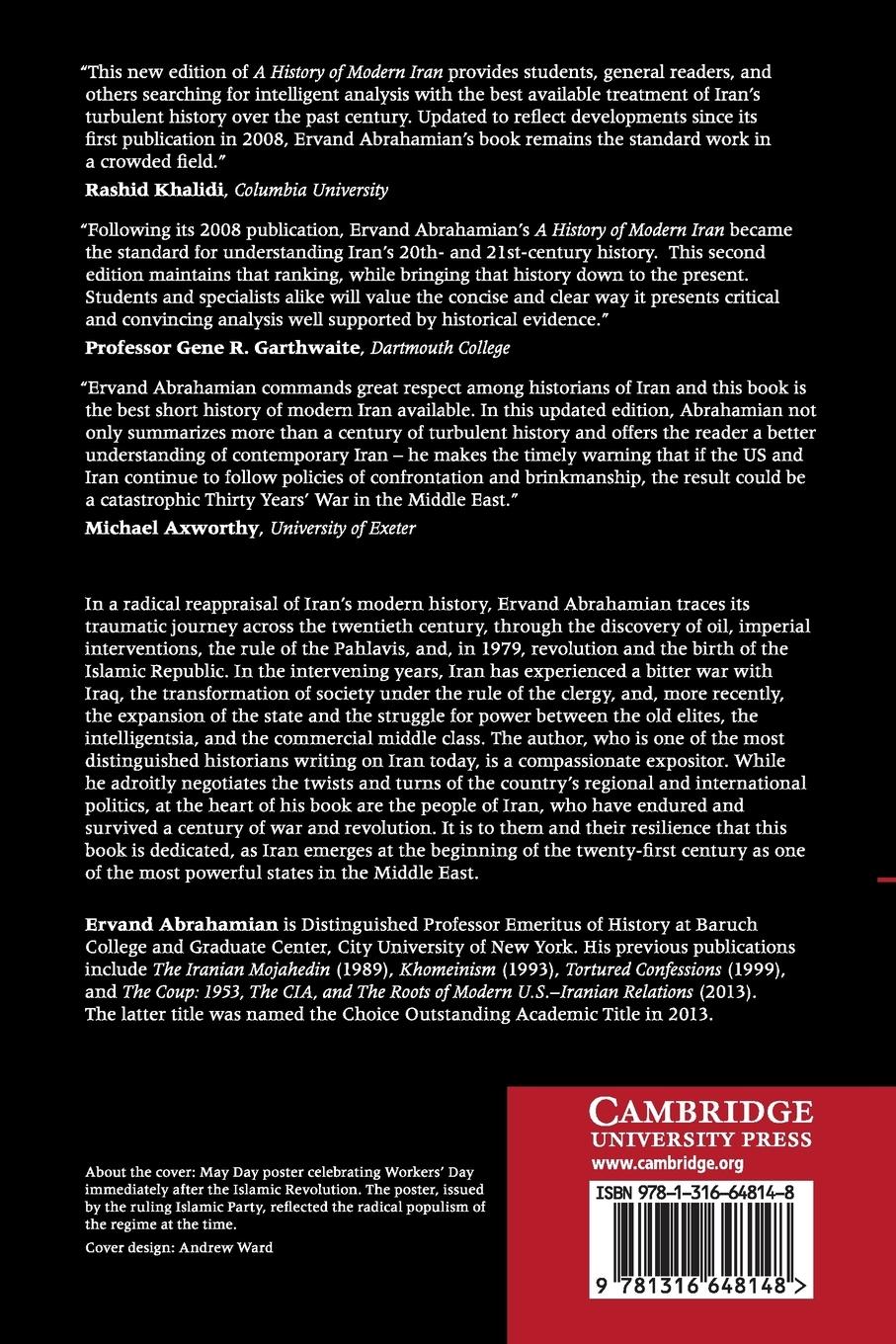 Rückseitencover A History of Modern Iran