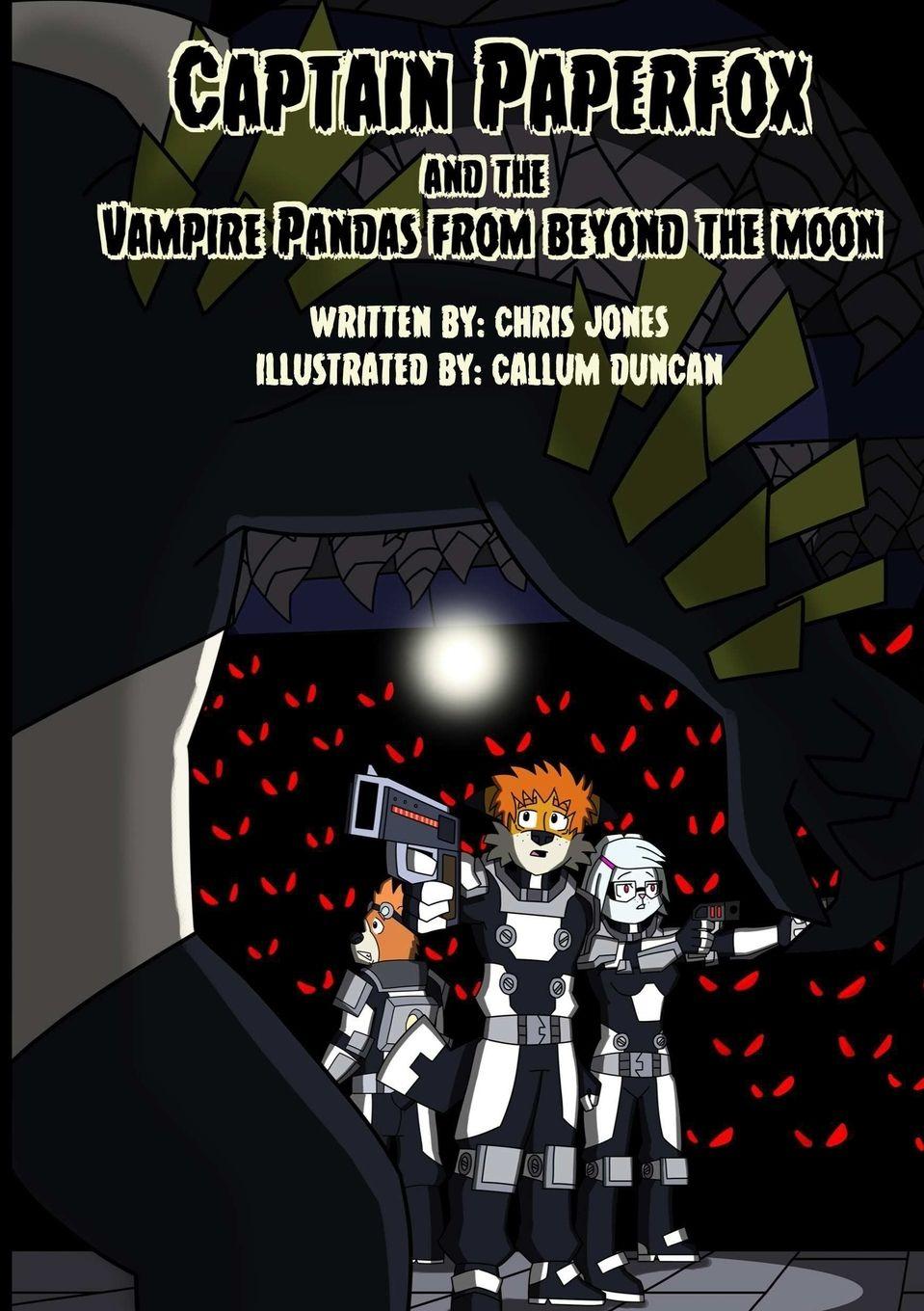 Vorderes Coverbild Captain Paperfox and The Vampire Pandas from Beyond The Moon