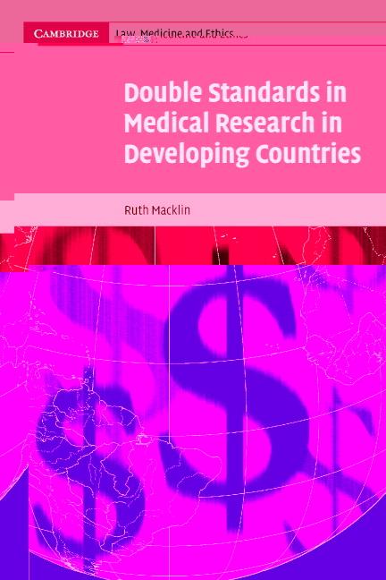 Vorderes Coverbild Double Standards in Medical Research in Developing Countries