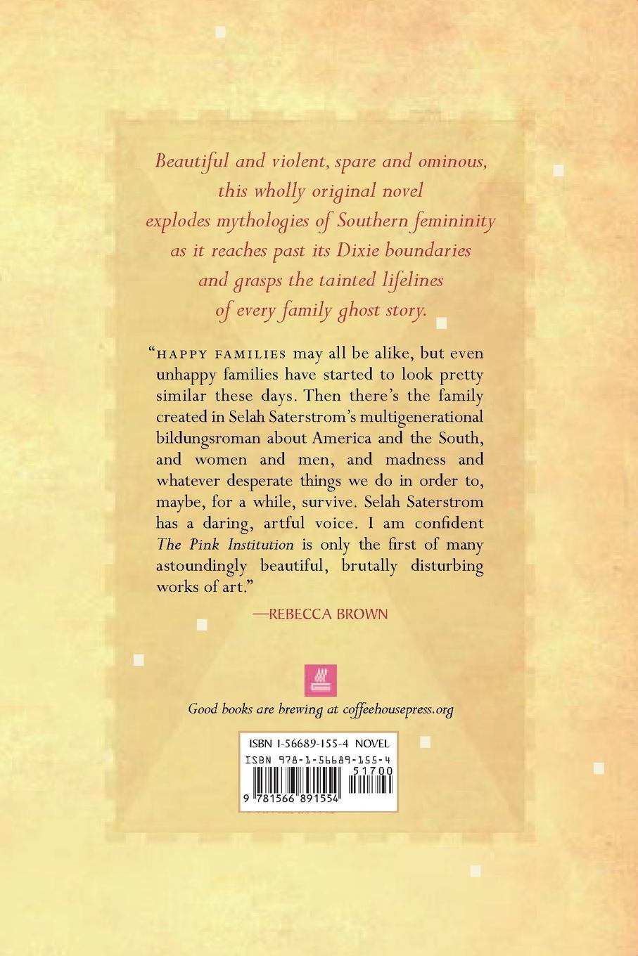 Rückseitencover The Pink Institution