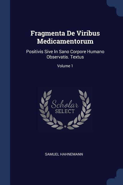Vorderes Coverbild Fragmenta De Viribus Medicamentorum
