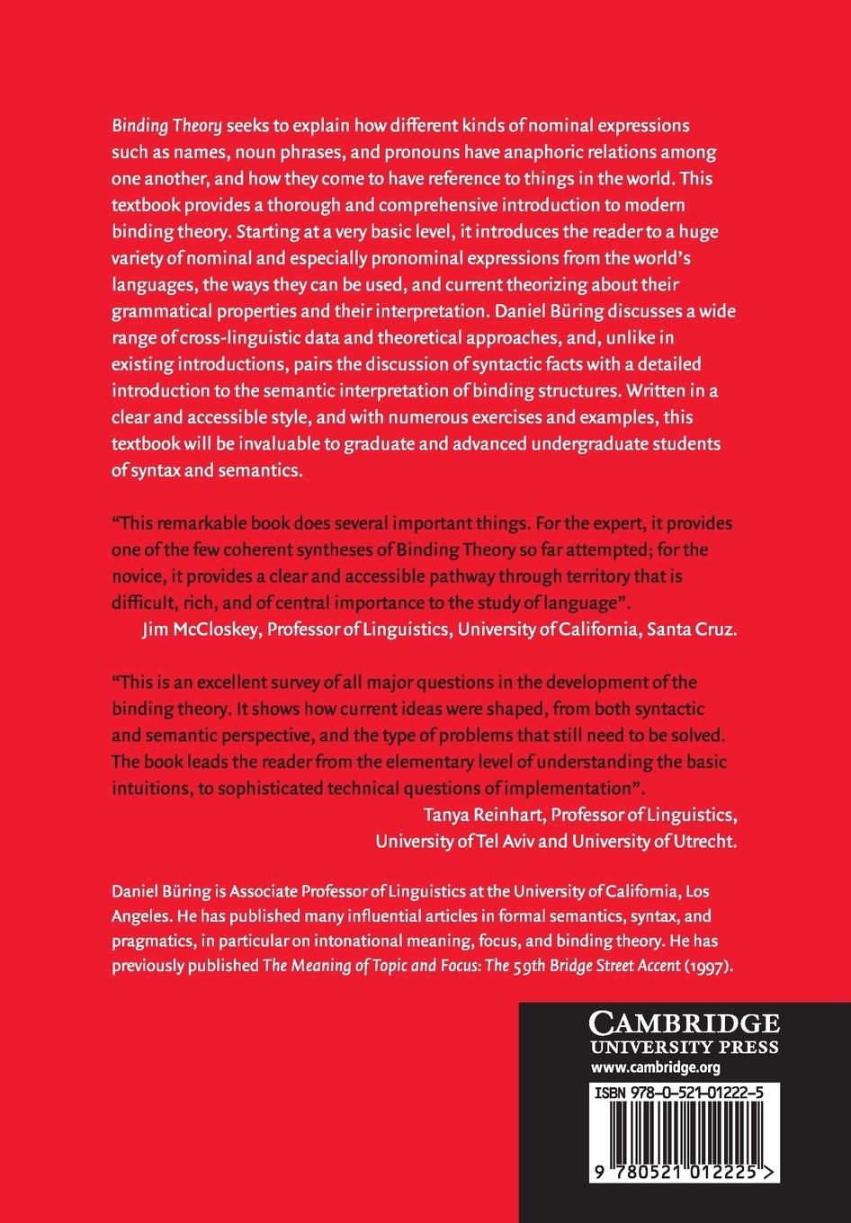 Rückseitencover Binding Theory