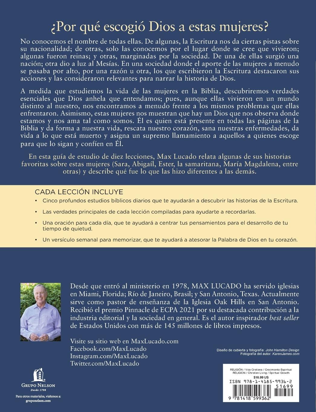 Rückseitencover Un Diez Mujeres de la Biblia