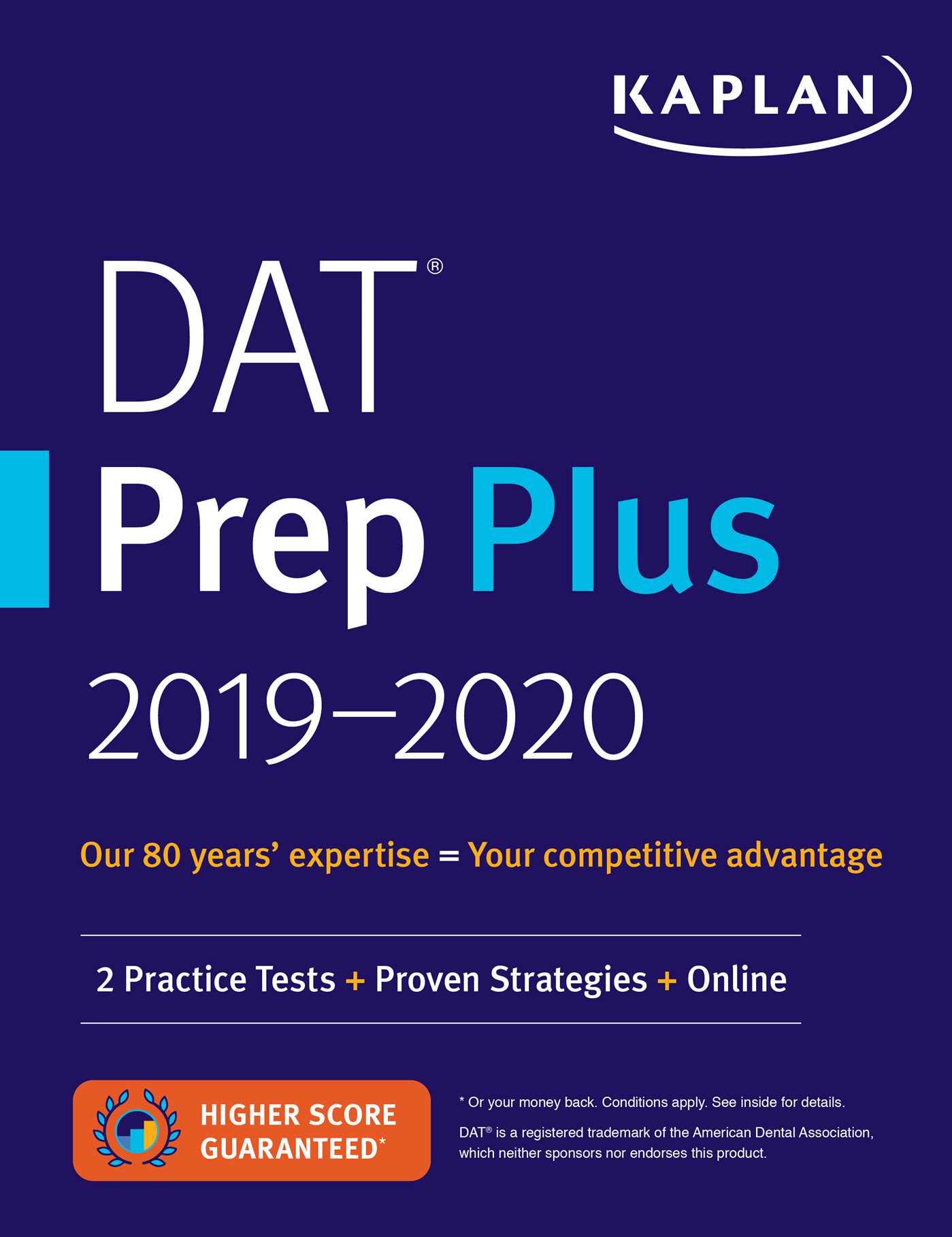 Vorderes Coverbild DAT Prep Plus 2019-2020