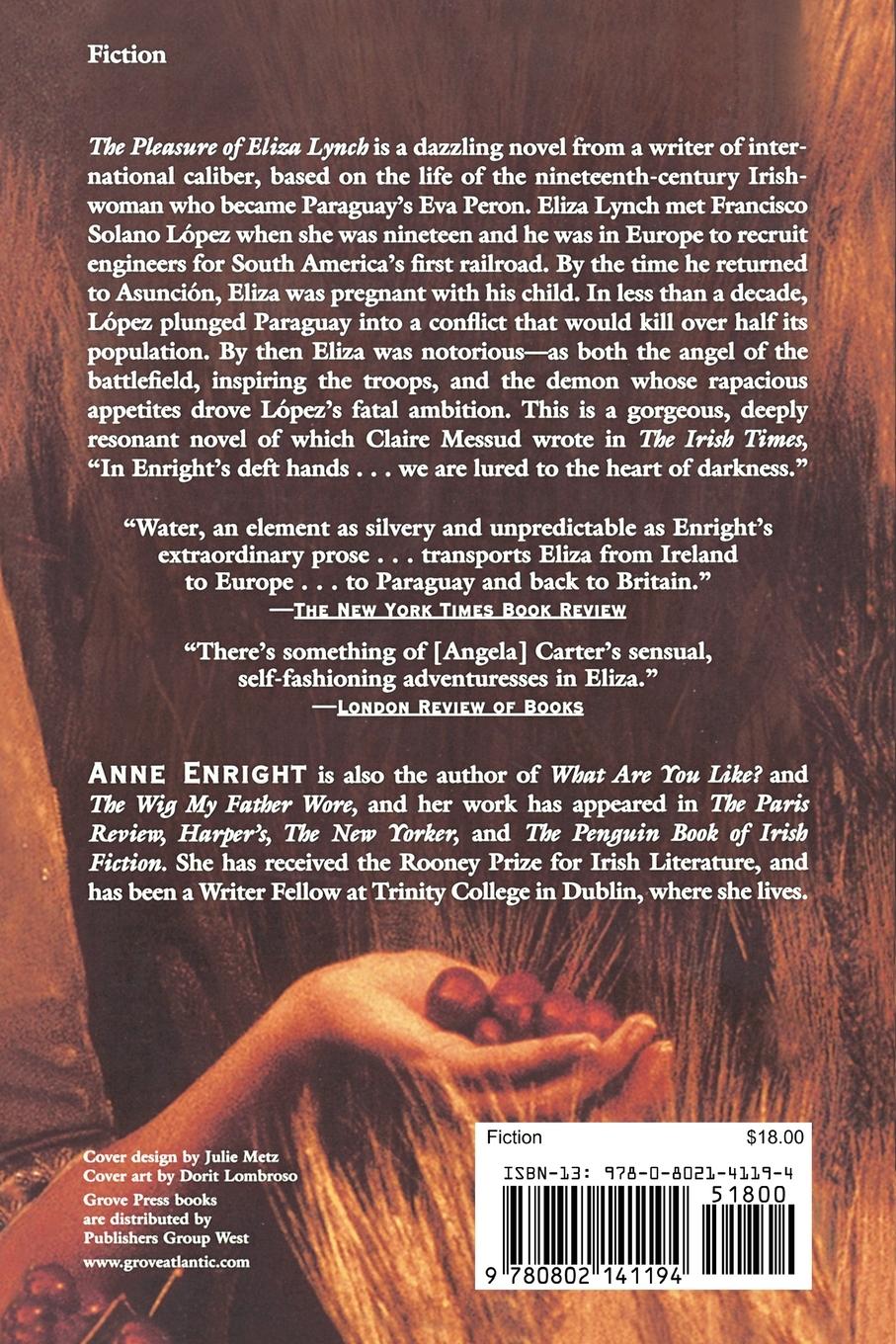 Rückseitencover The Pleasure of Eliza Lynch