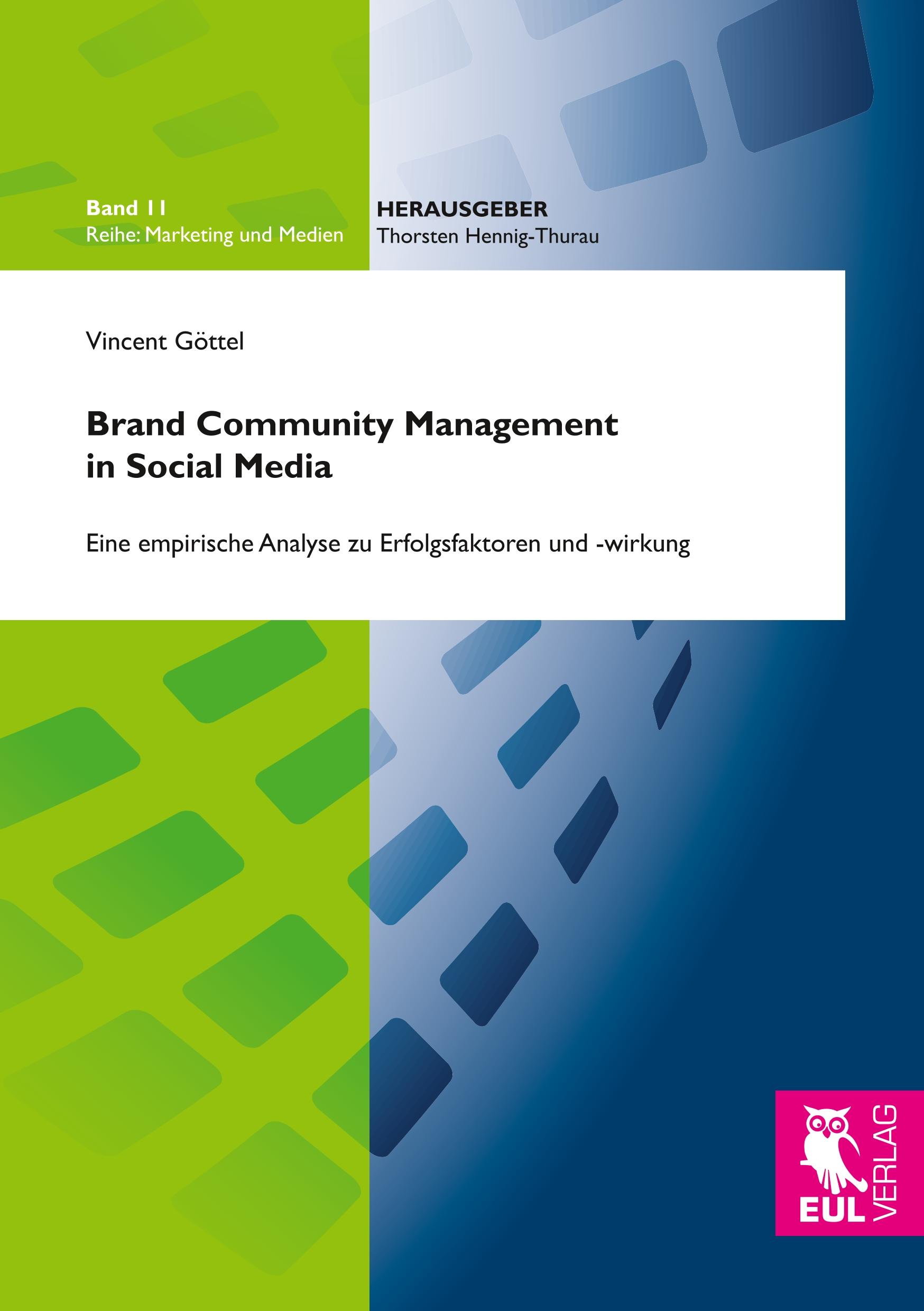 Vorderes Coverbild Brand Community Management in Social Media