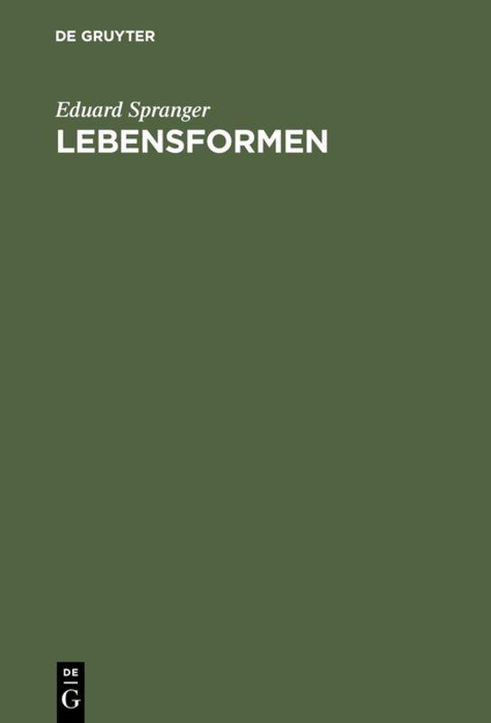 Vorderes Coverbild Lebensformen