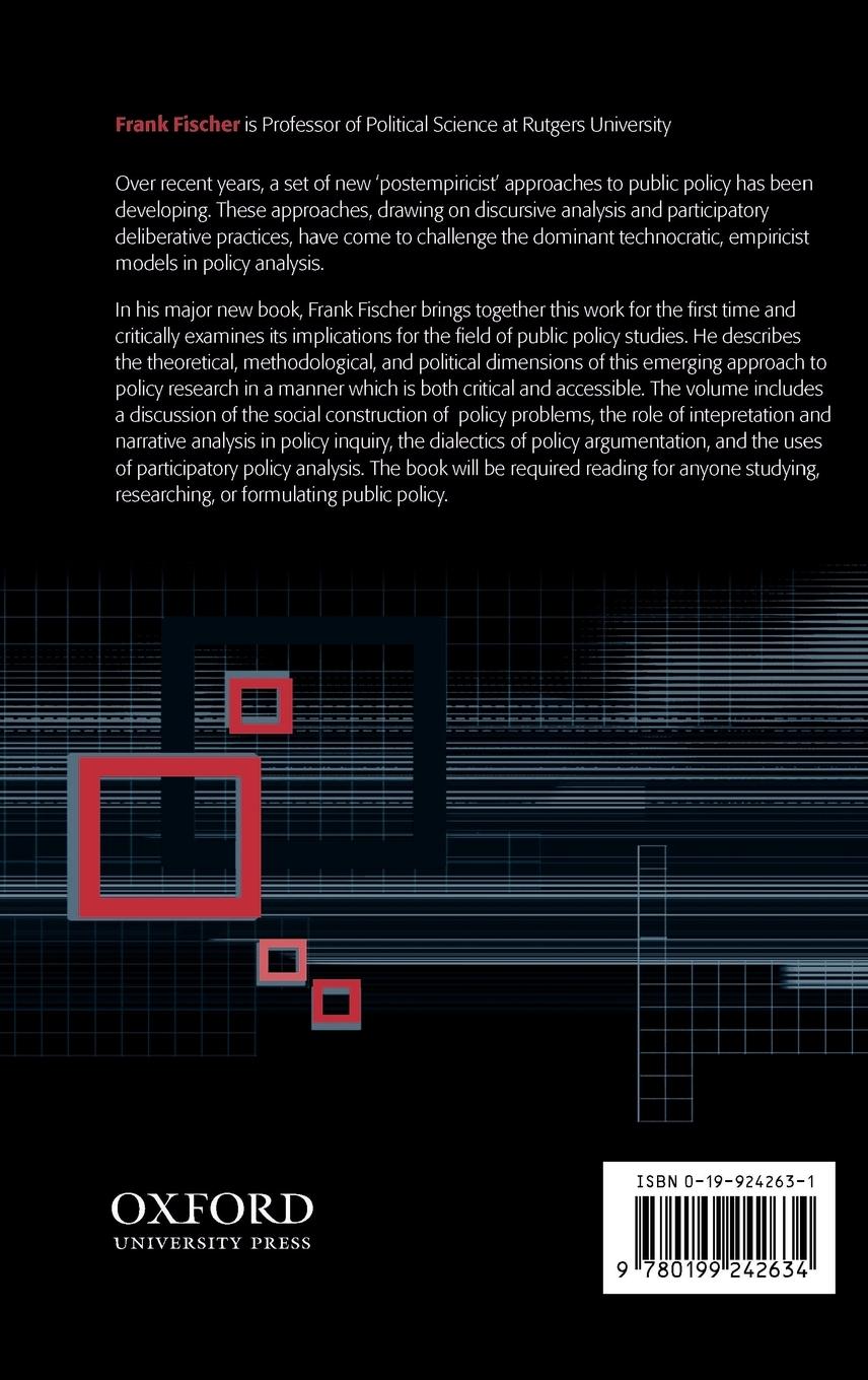 Rückseitencover Reframing Public Policy