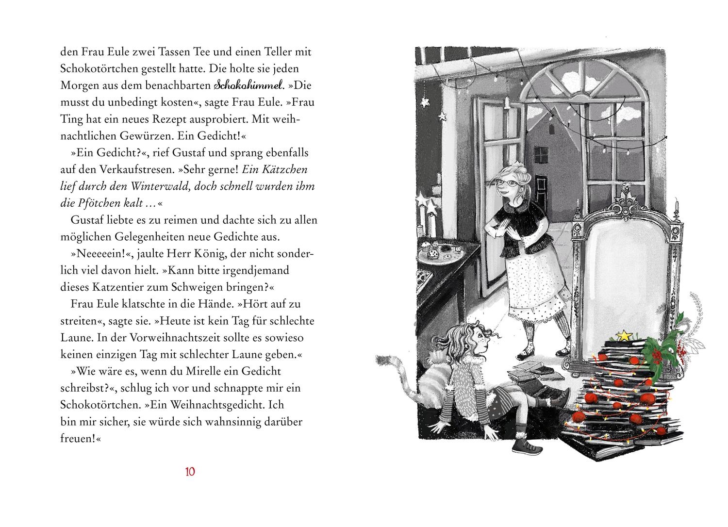 Beispielinhalt (Bild) Der zauberhafte Wunschbuchladen. Weihnachten mit Frau Eule