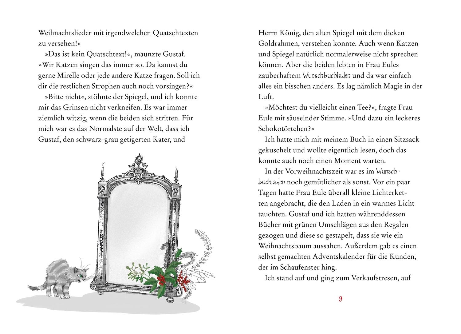 Beispielinhalt (Bild) Der zauberhafte Wunschbuchladen. Weihnachten mit Frau Eule