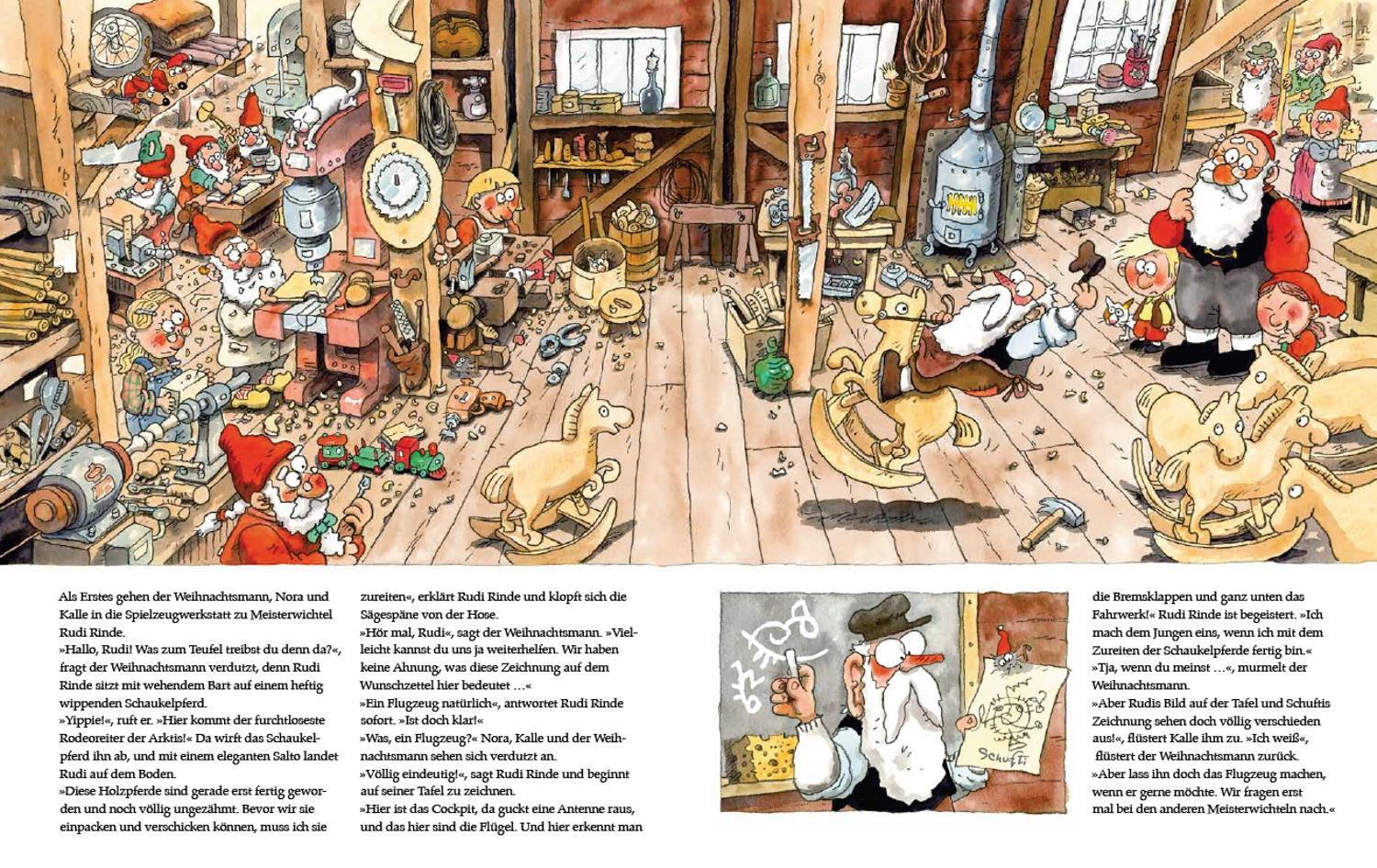 Beispielinhalt (Bild) Zauberspuk beim Weihnachtsmann