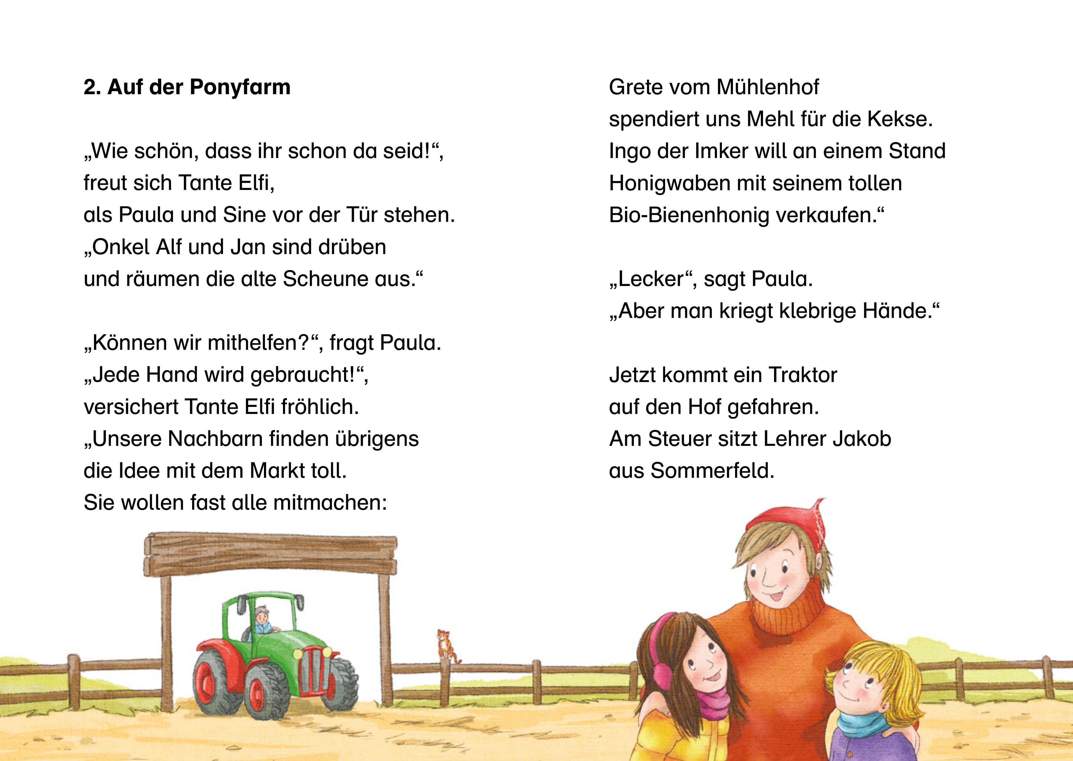 Beispielinhalt (Bild) Paula auf dem Ponyhof