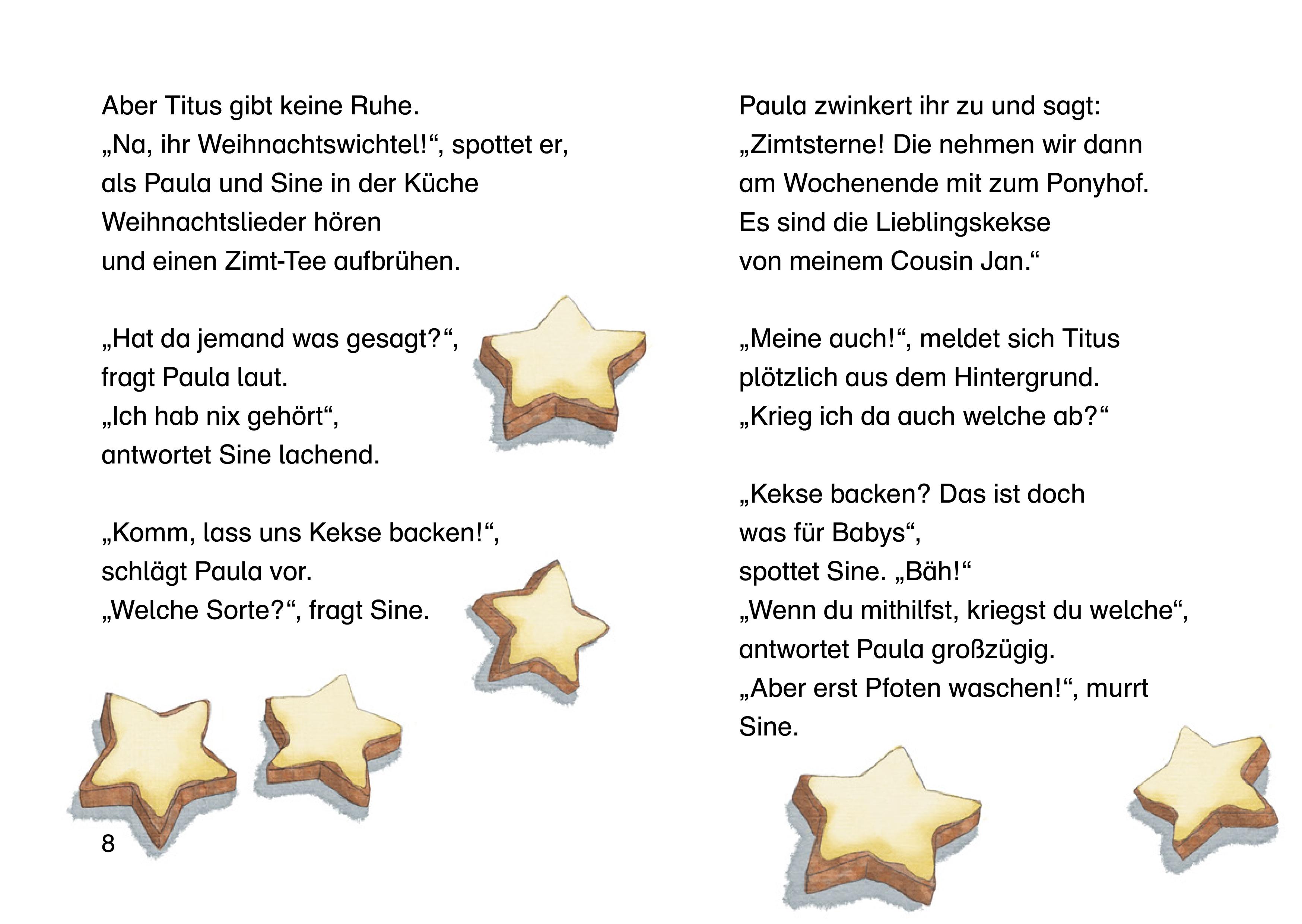 Beispielinhalt (Bild) Paula auf dem Ponyhof