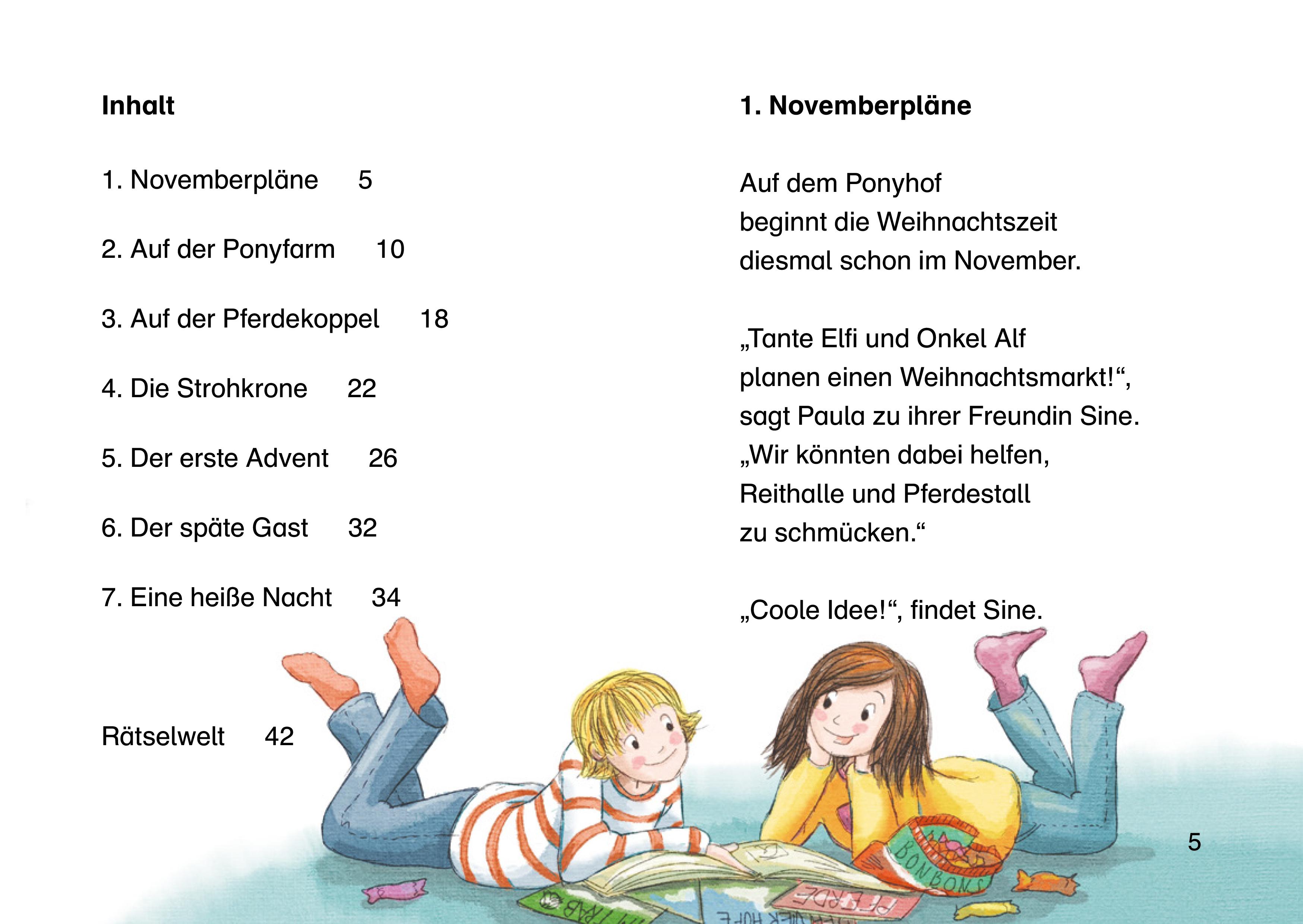 Beispielinhalt (Bild) Paula auf dem Ponyhof