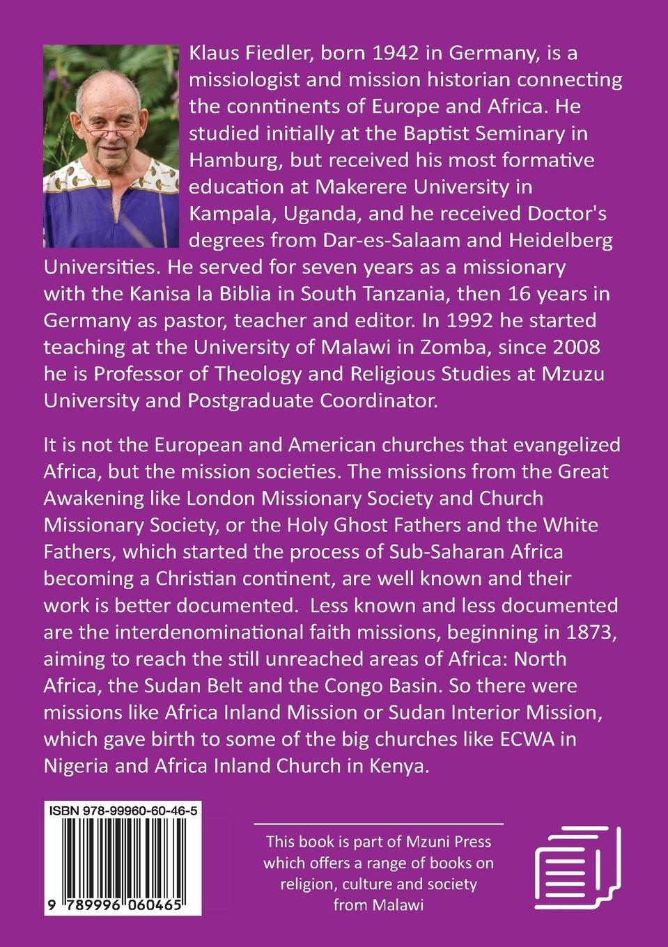 Rückseitencover Interdenominational Faith Missions in Africa