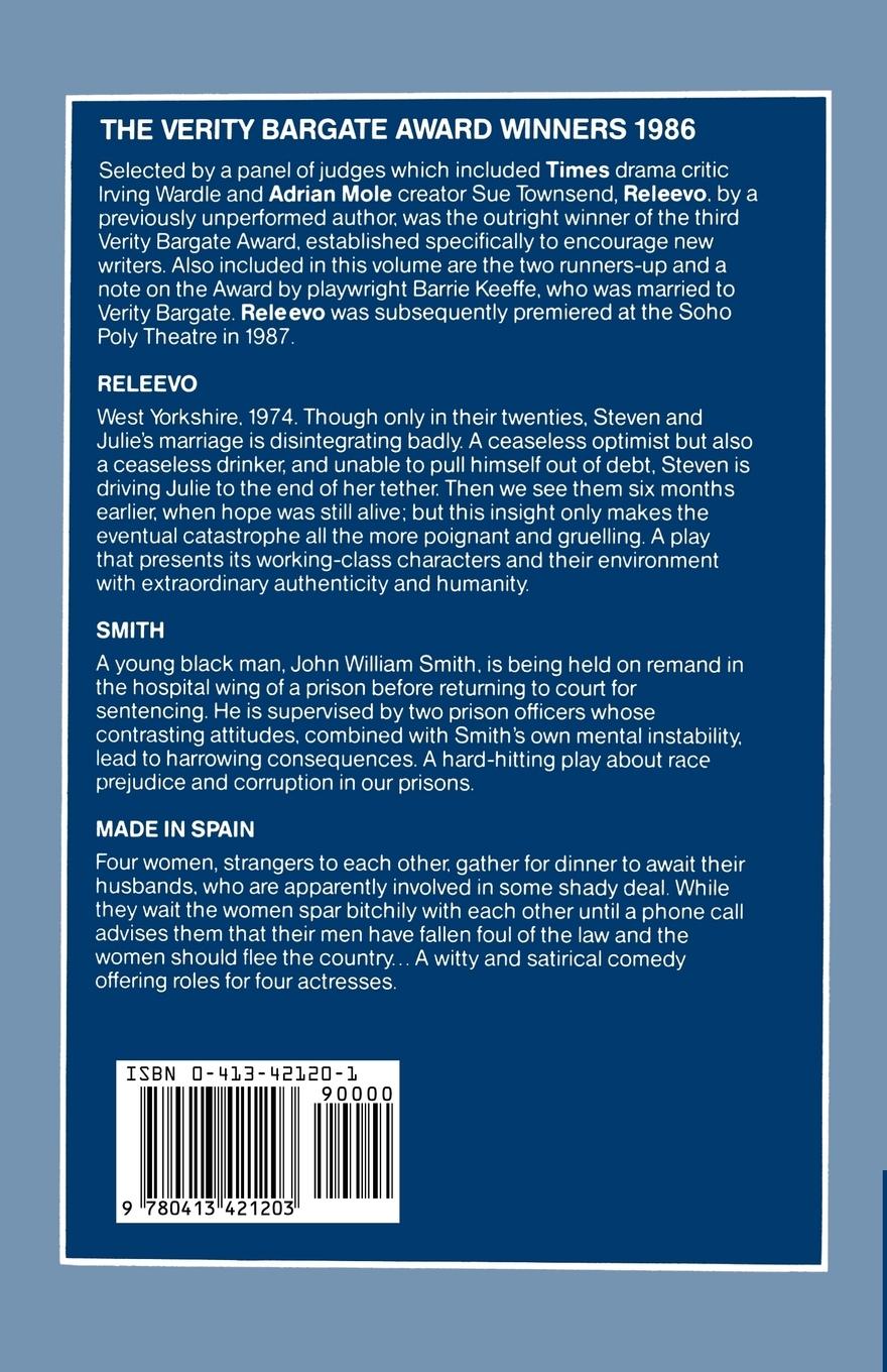 Rückseitencover Verity Bargate Plays 1986