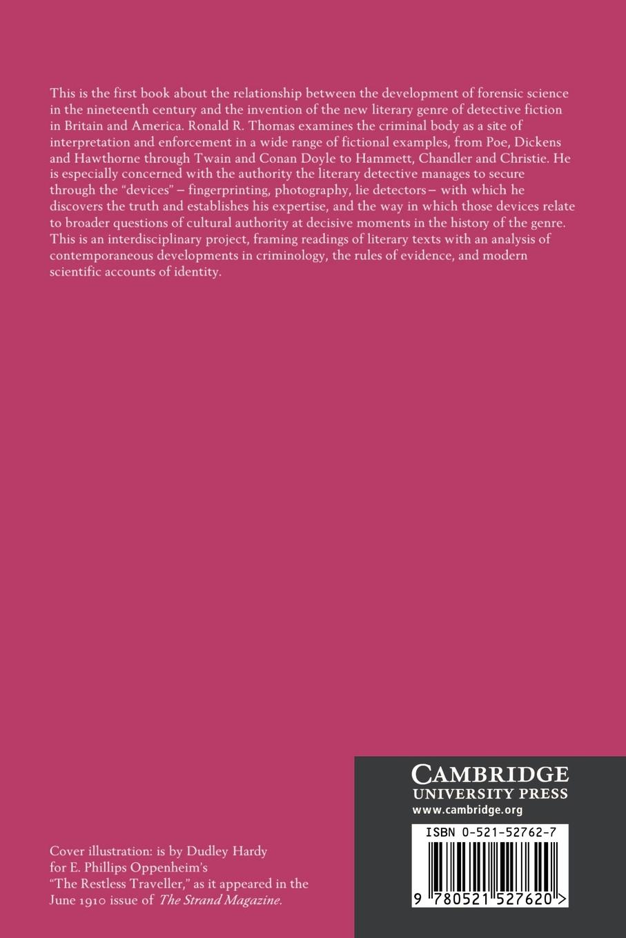 Rückseitencover Detective Fiction and the Rise of Forensic Science