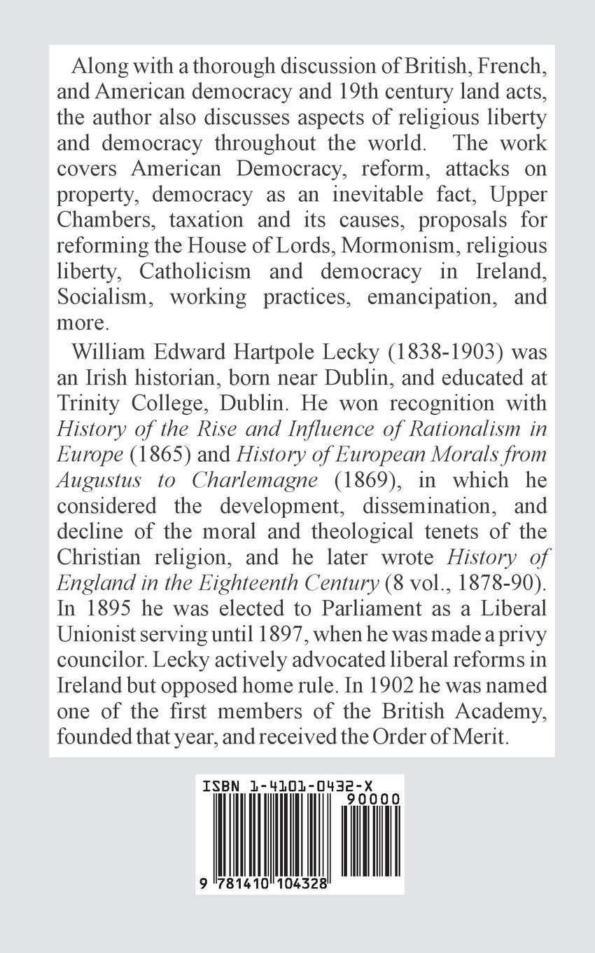 Rückseitencover Democracy and Liberty (Volume I)