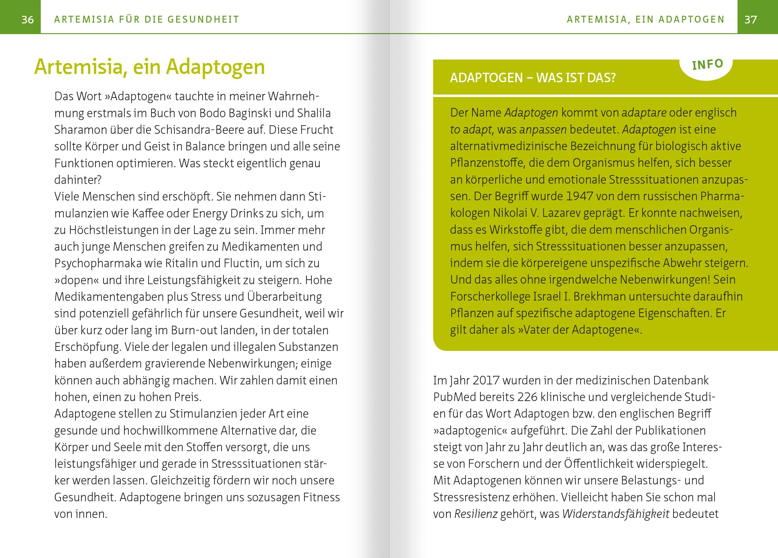 Beispielinhalt (Bild) Artemisia annua - Heilpflanze der Götter. Kompakt-Ratgeber