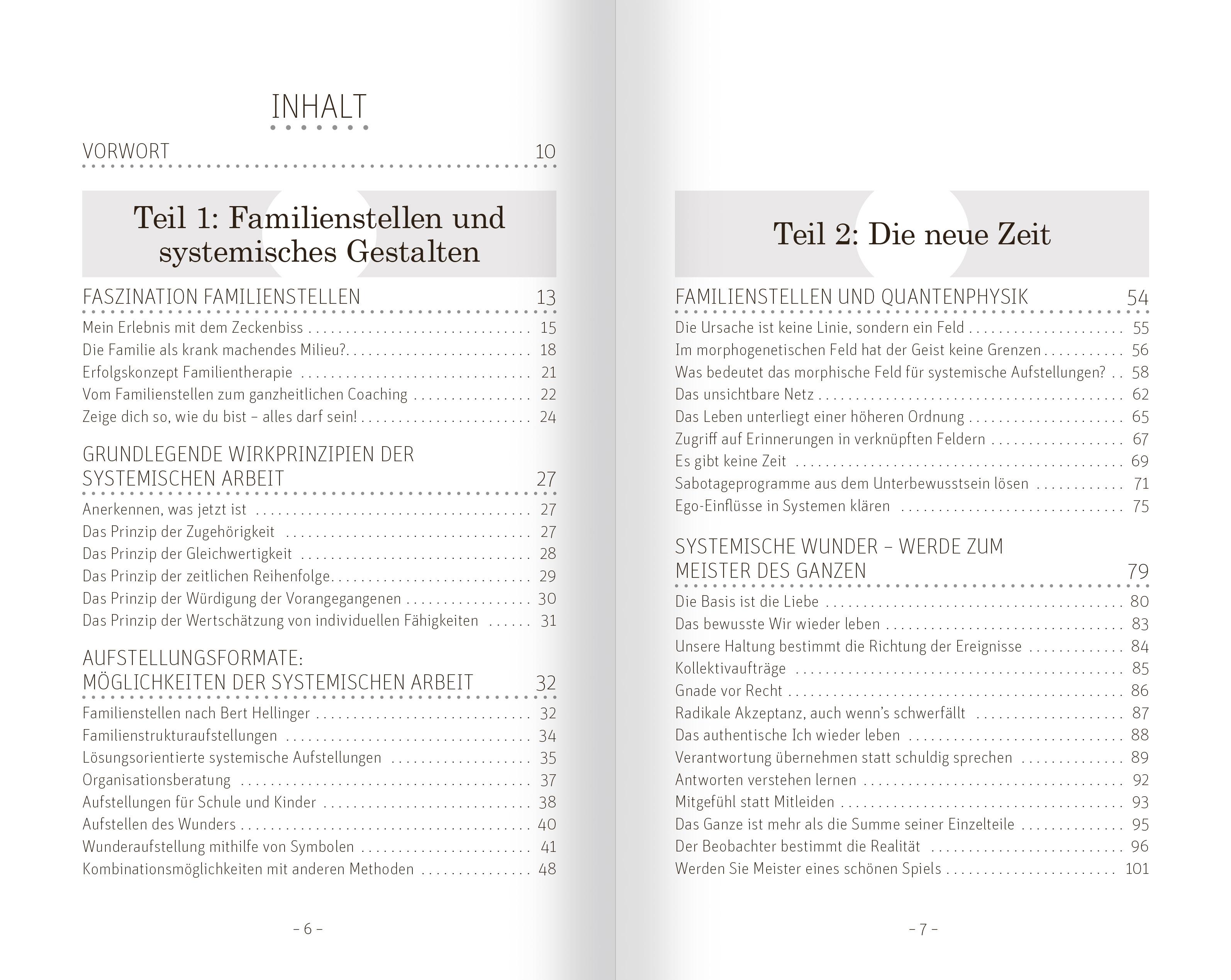 Beispielinhalt (Bild) Familienstellen mit Symbolen