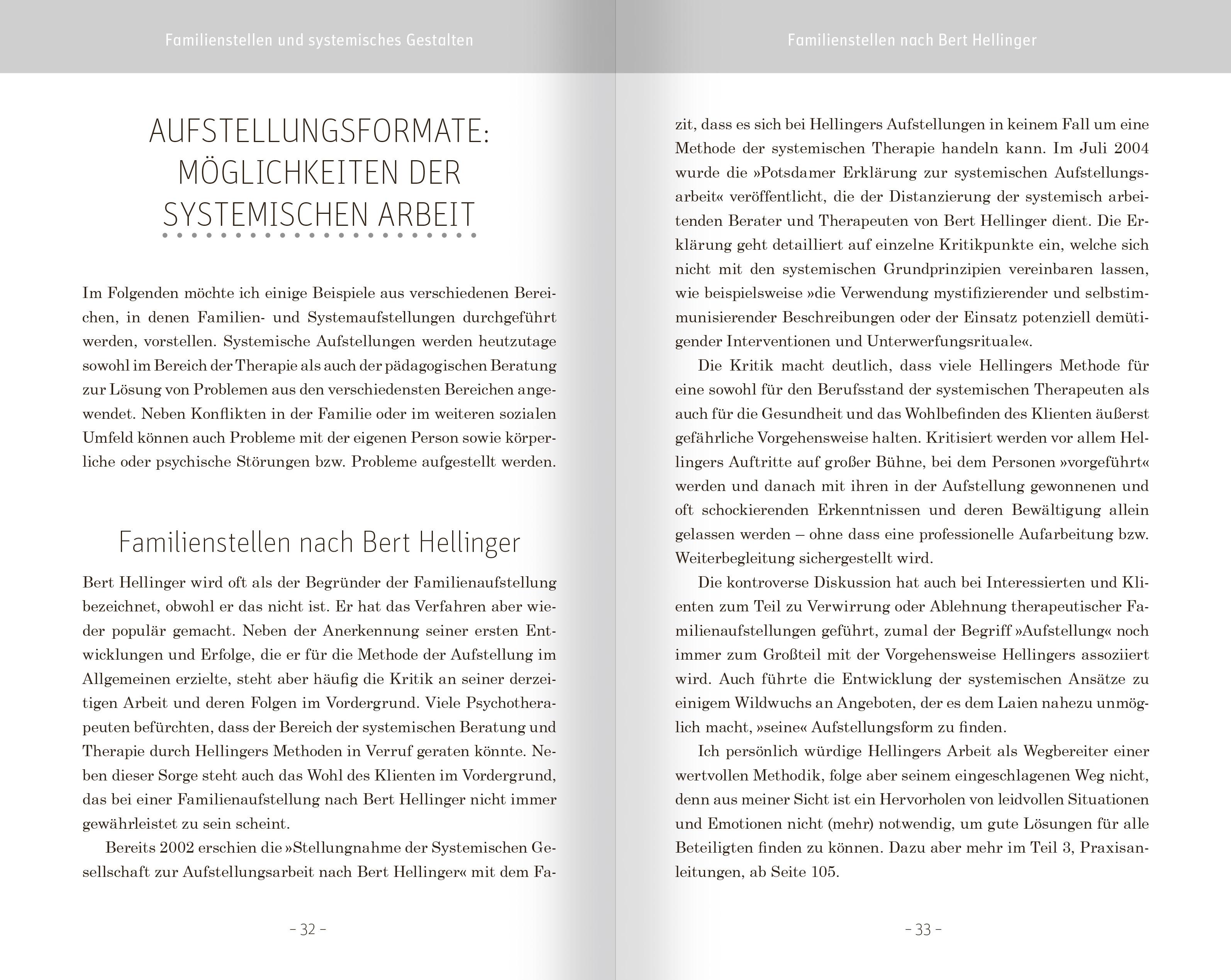 Beispielinhalt (Bild) Familienstellen mit Symbolen