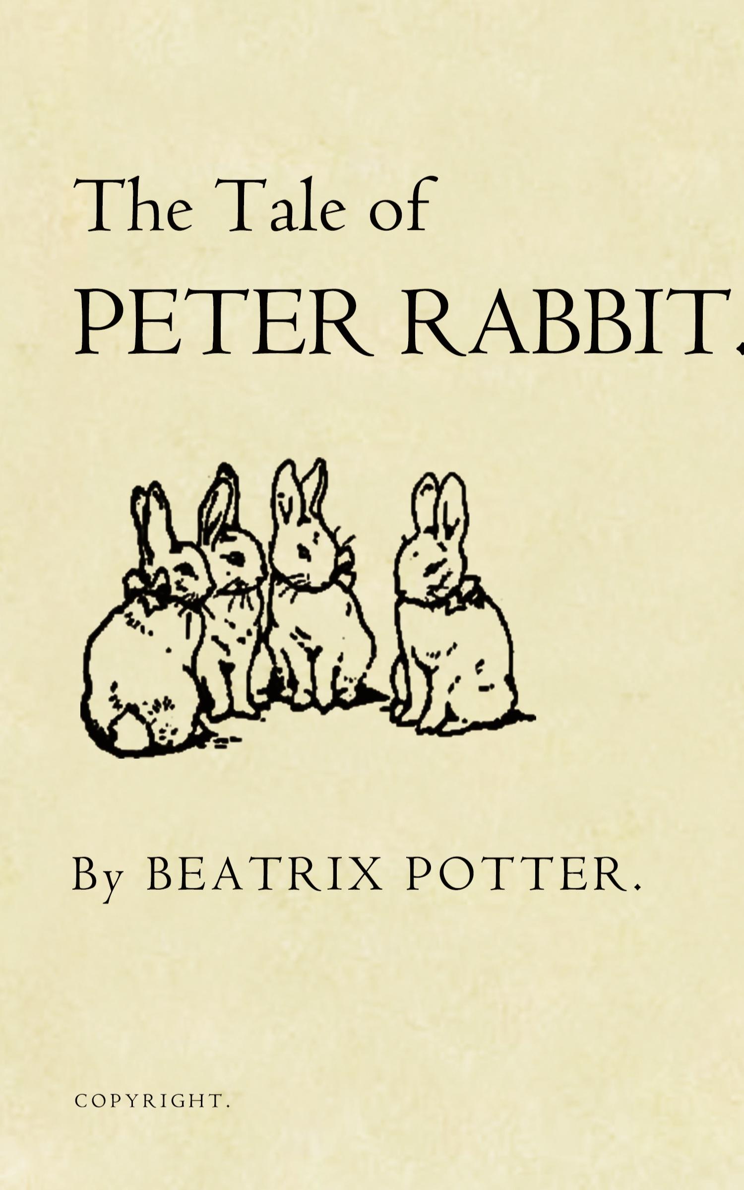 Vorderes Coverbild The Tale of Peter Rabbit
