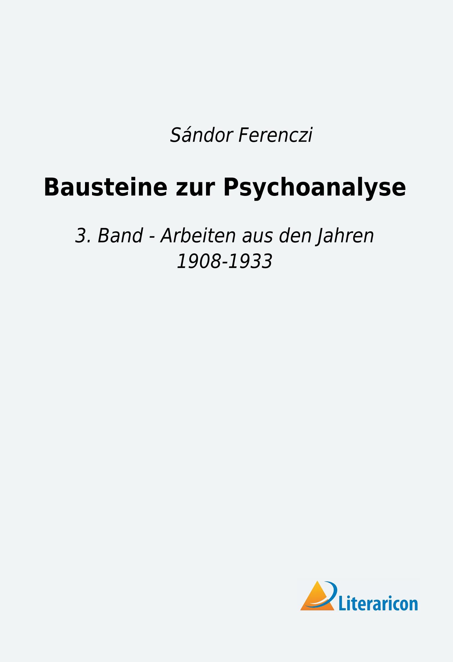 Vorderes Coverbild Bausteine zur Psychoanalyse