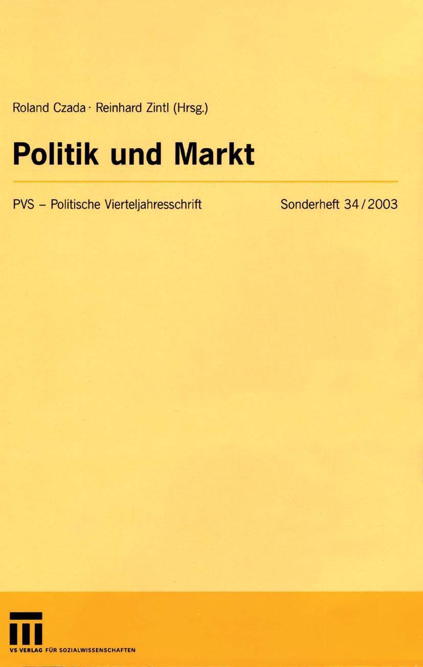 Vorderes Coverbild Politik und Markt