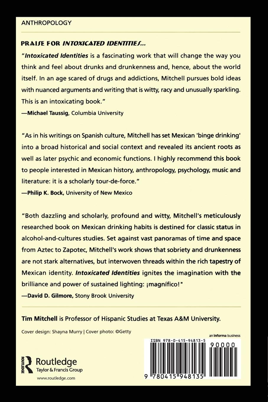 Rückseitencover Intoxicated Identities