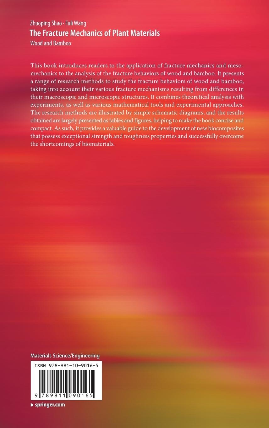 Rückseitencover The Fracture Mechanics of Plant Materials