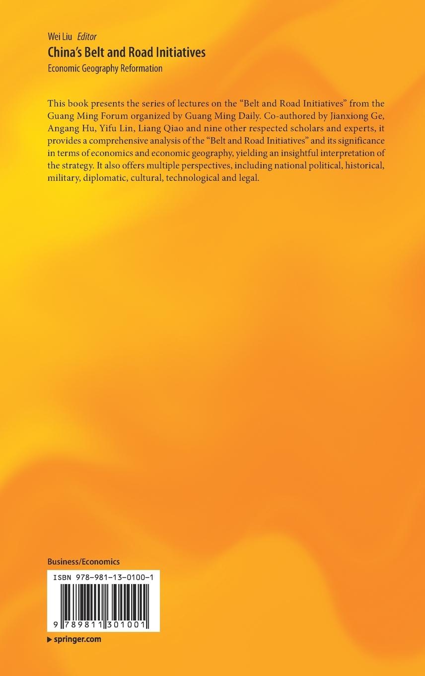 Rückseitencover China's Belt and Road Initiatives