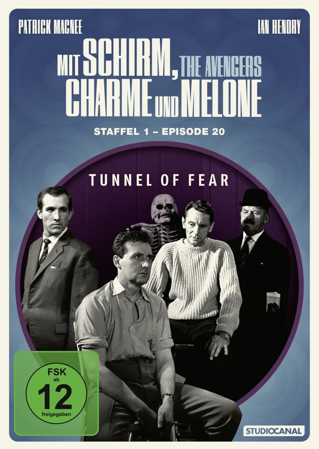 Vorderes Coverbild Mit Schirm, Charme und Melone - Tunnel of Fear