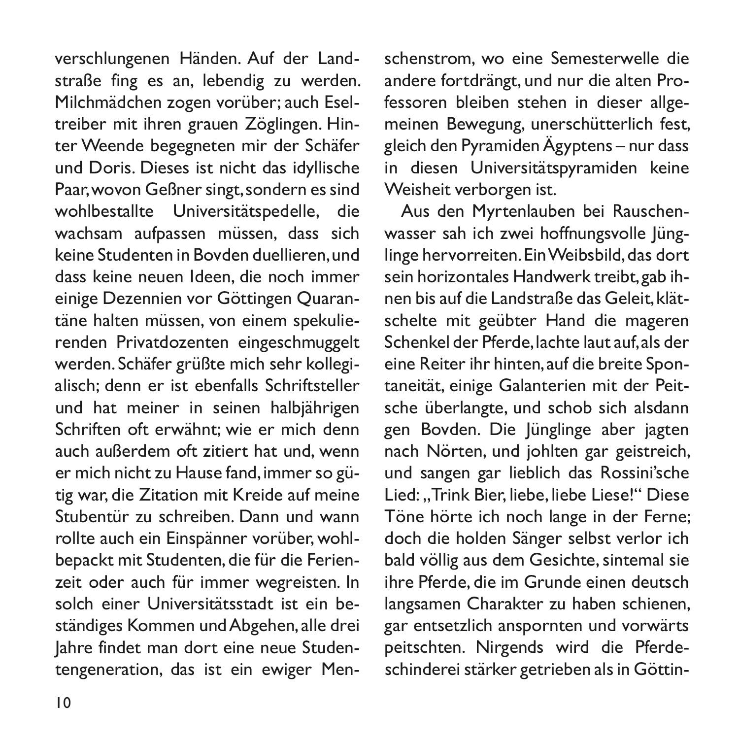 Beispielinhalt (Bild) Die Harzreise