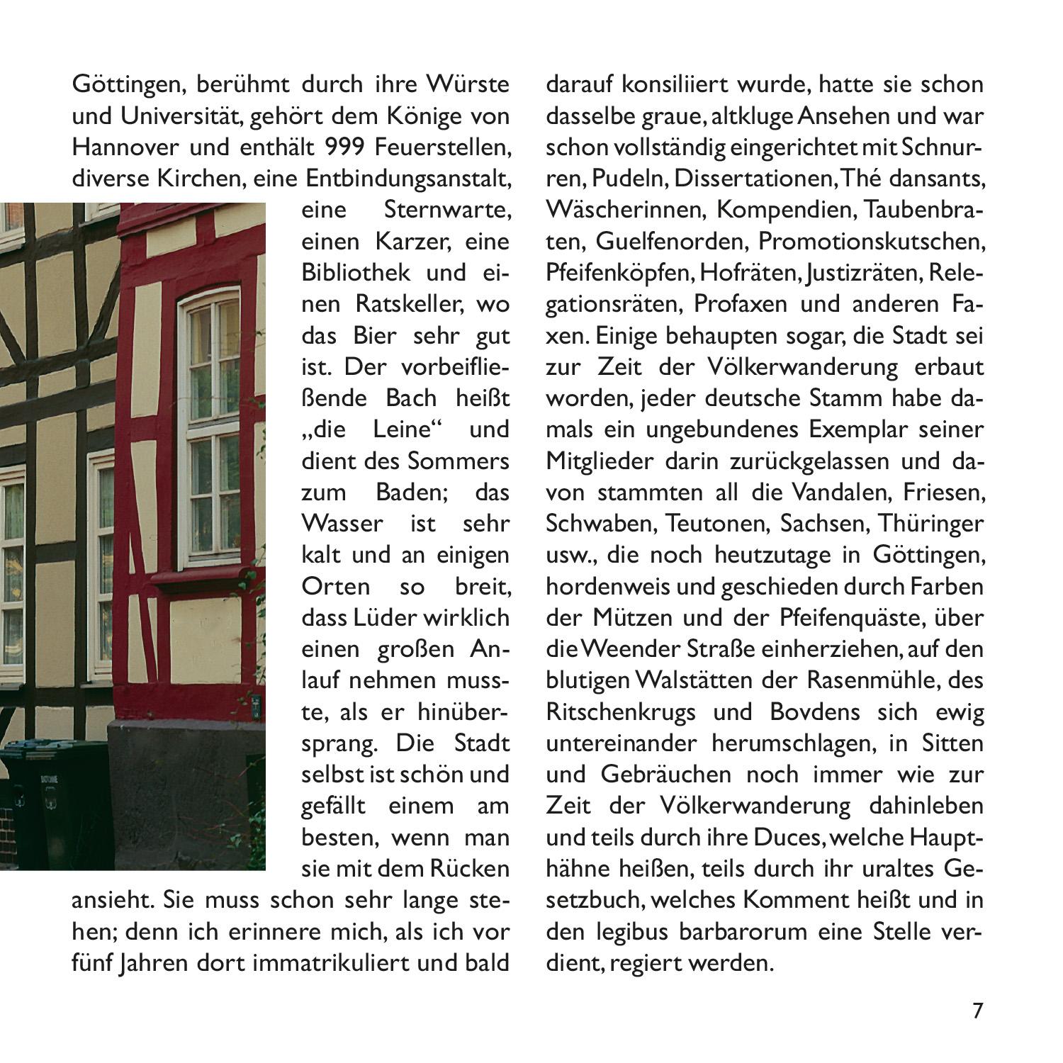 Beispielinhalt (Bild) Die Harzreise
