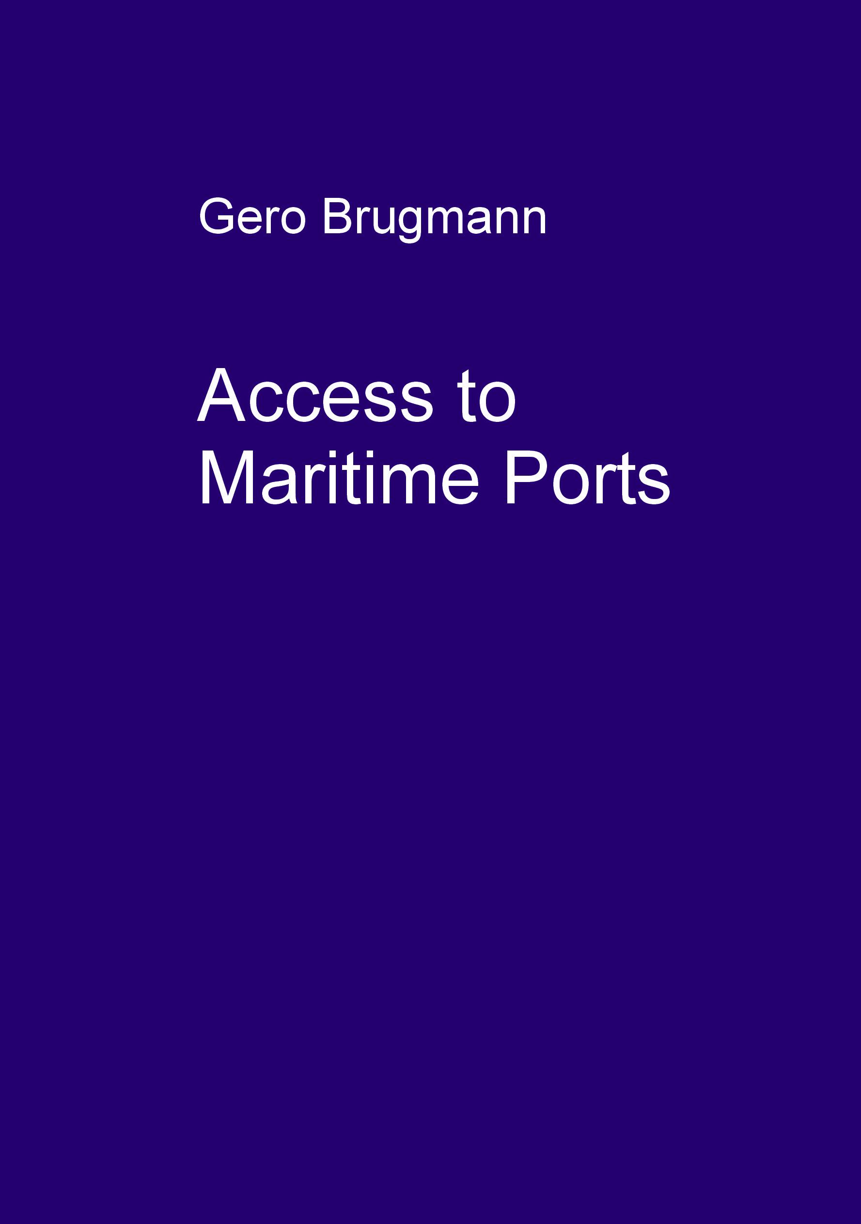 Vorderes Coverbild Access to Maritime Ports