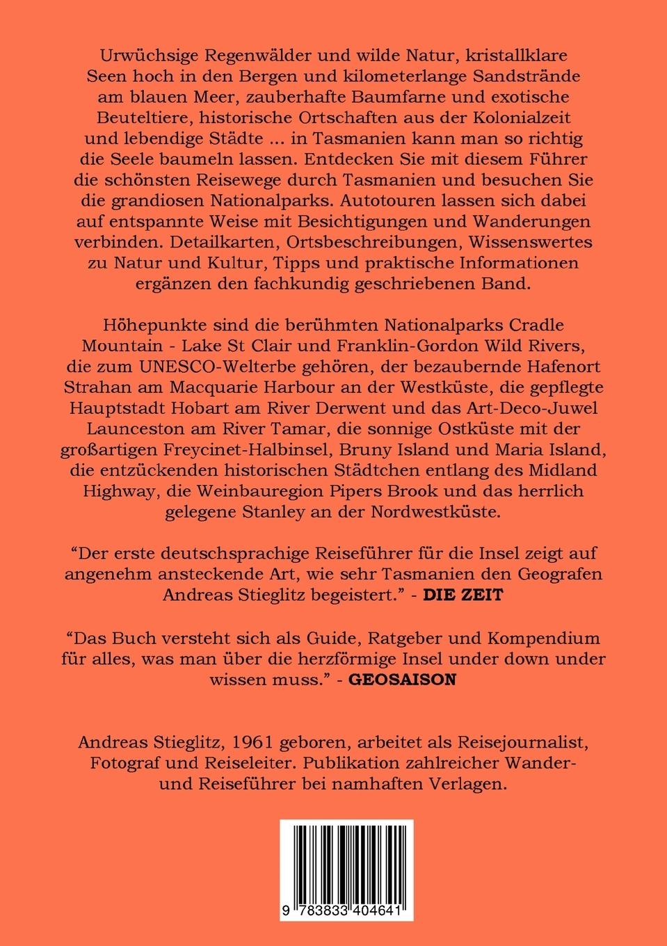 Rückseitencover Tasmanien