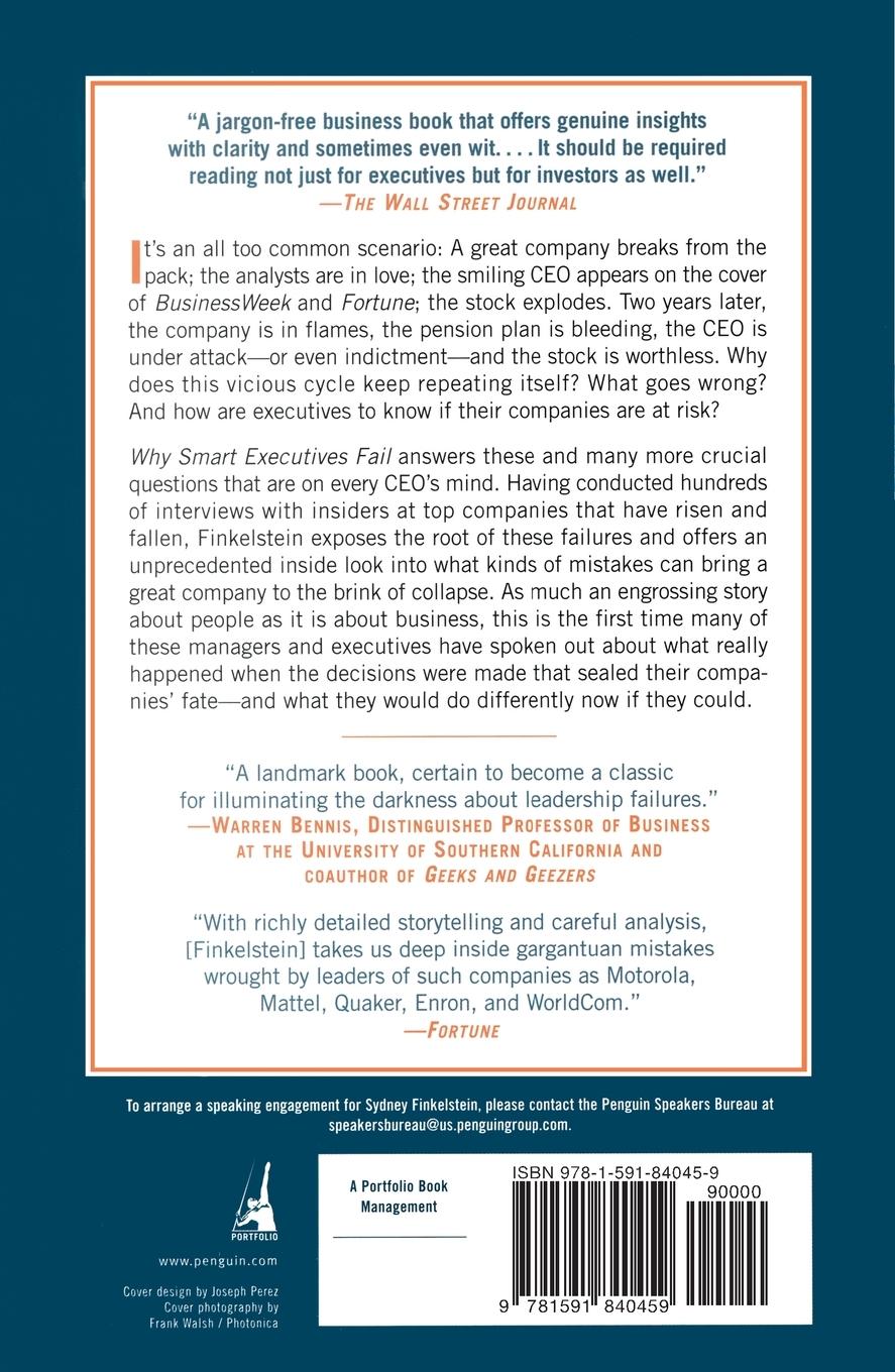 Rückseitencover Why Smart Executives Fail