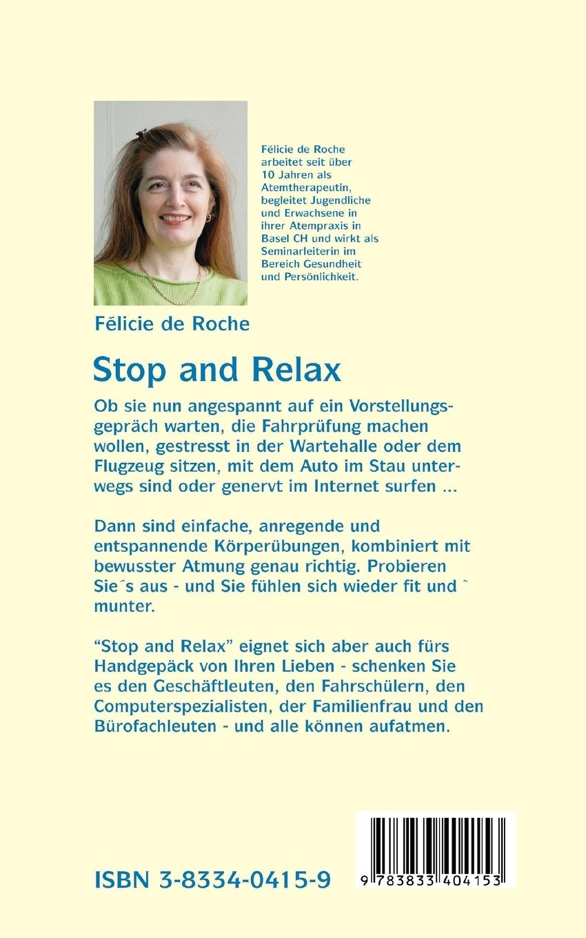 Rückseitencover Stop and Relax