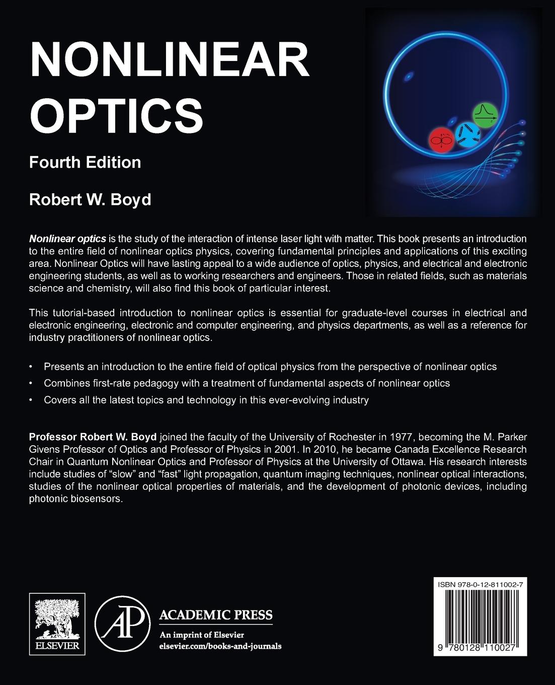 Rückseitencover Nonlinear Optics