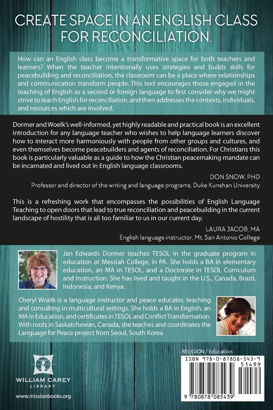 Rückseitencover Teaching English for Reconciliation